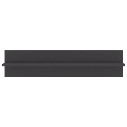 Wandregale 4 Stk. Hochglanz-Grau 80x11,5x18 cm Holzwerkstoff