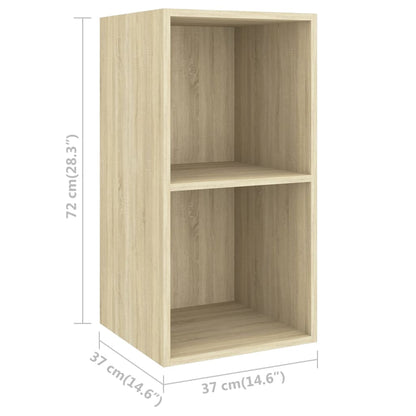4-tlg. TV-Schrank-Set Sonoma-Eiche Holzwerkstoff