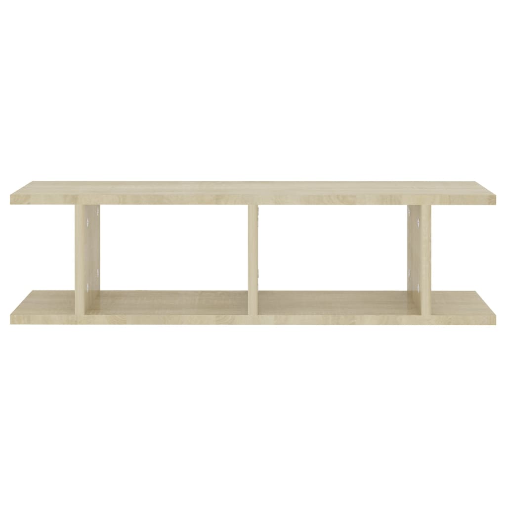 Wandregale 2 Stk. Sonoma-Eiche 75x18x20 cm Holzwerkstoff