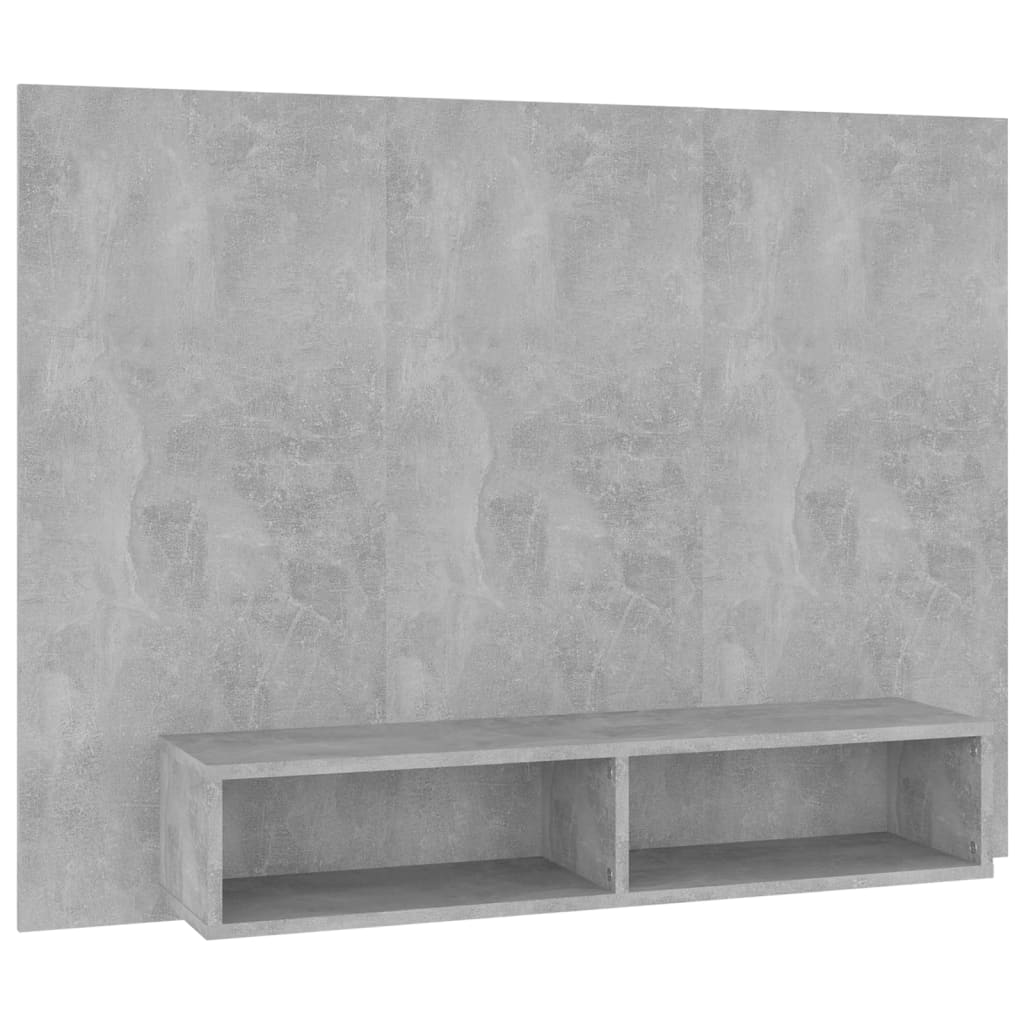 TV-Wandschrank Betongrau 120x23,5x90 cm Holzwerkstoff