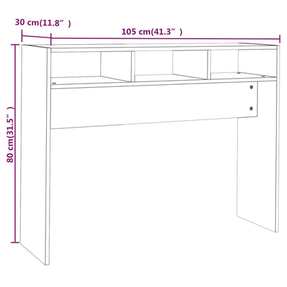 Konsolentisch Sonoma-Eiche 105x30x80 cm Holzwerkstoff
