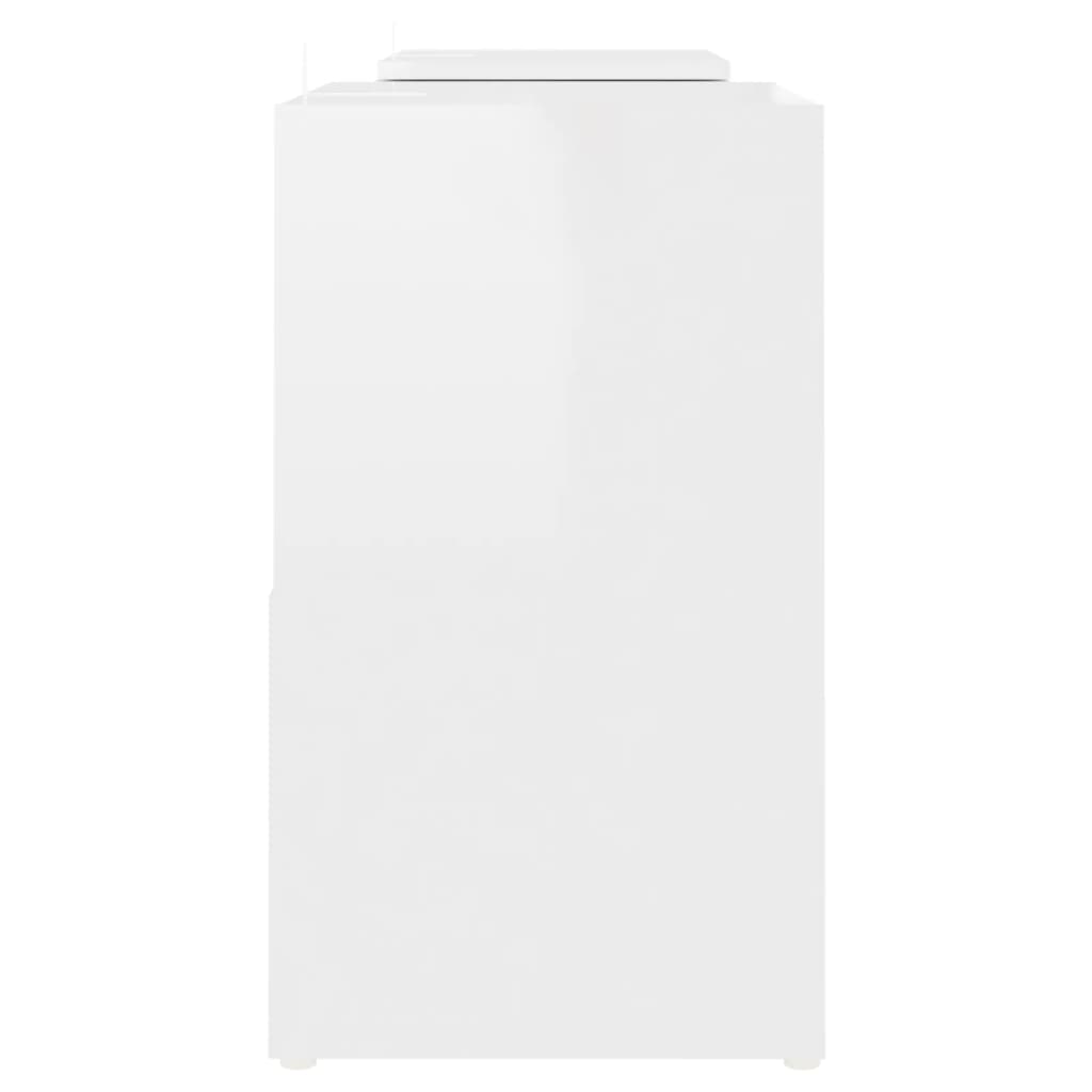 TV-Schrank Hochglanz-Weiß 104x30x52cm Holzwerkstoff