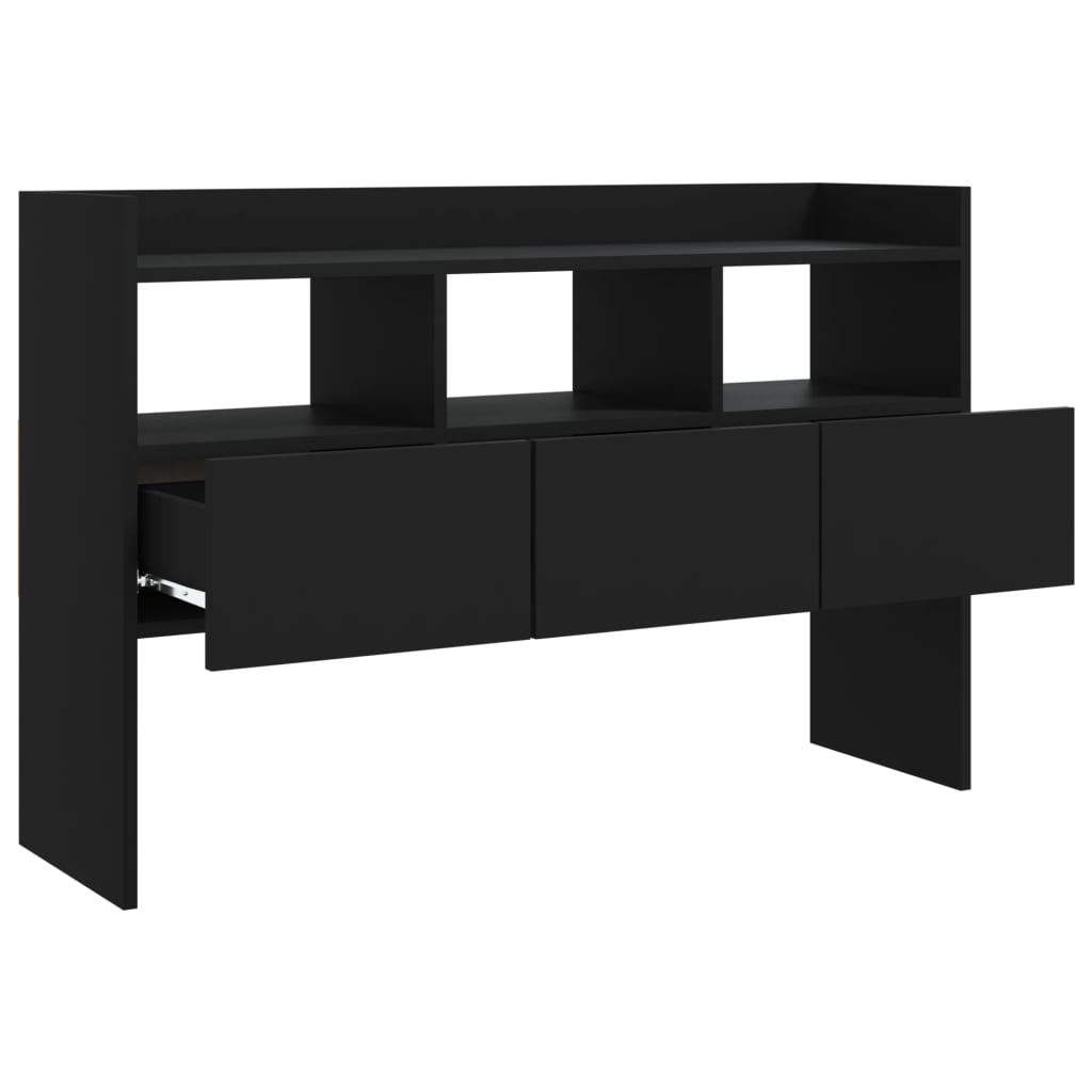 Sideboard Schwarz 105x30x70 cm Holzwerkstoff