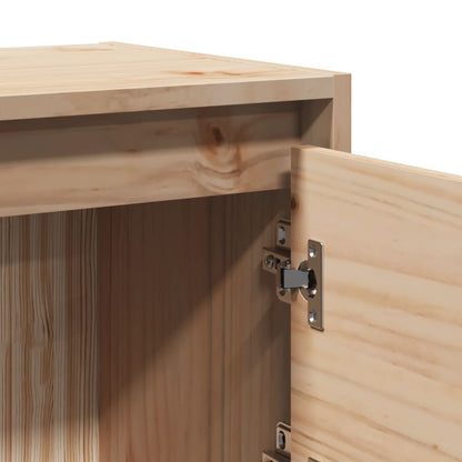 Nachttische 2 Stk. 40x30,5x40 cm Massivholz Kiefer