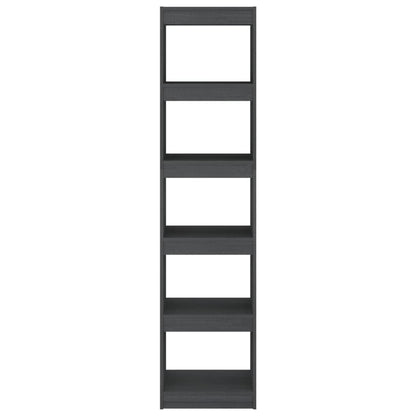 Bücherregal/Raumteiler Grau 40x30x167,5 cm Massivholz Kiefer