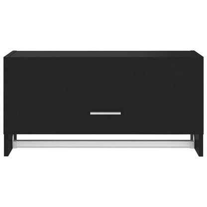 Kleiderschrank Schwarz 70x32,5x35 cm Holzwerkstoff