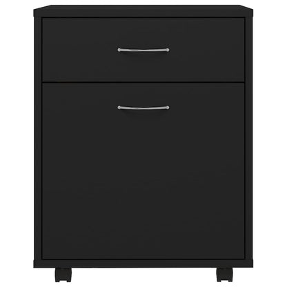 Rollschrank Schwarz 45x38x54 cm Holzwerkstoff