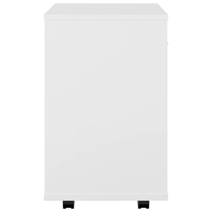 Rollschrank Weiß 46x36x59 cm Holzwerkstoff