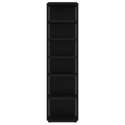 Schuhschrank Schwarz 27,5x27x102 cm Holzwerkstoff