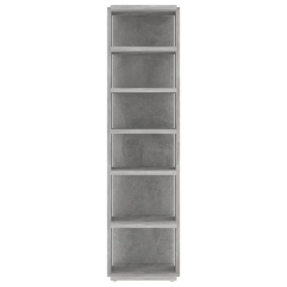 Schuhschrank Betongrau 27,5x27x102 cm Holzwerkstoff