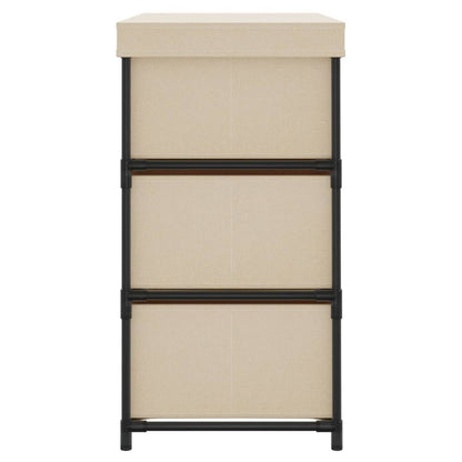 Lagerschrank mit 6 Schubladen 55×29×55 cm Creme Stahl