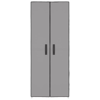 Schuhschrank Grau 60x30x166 cm Stoff