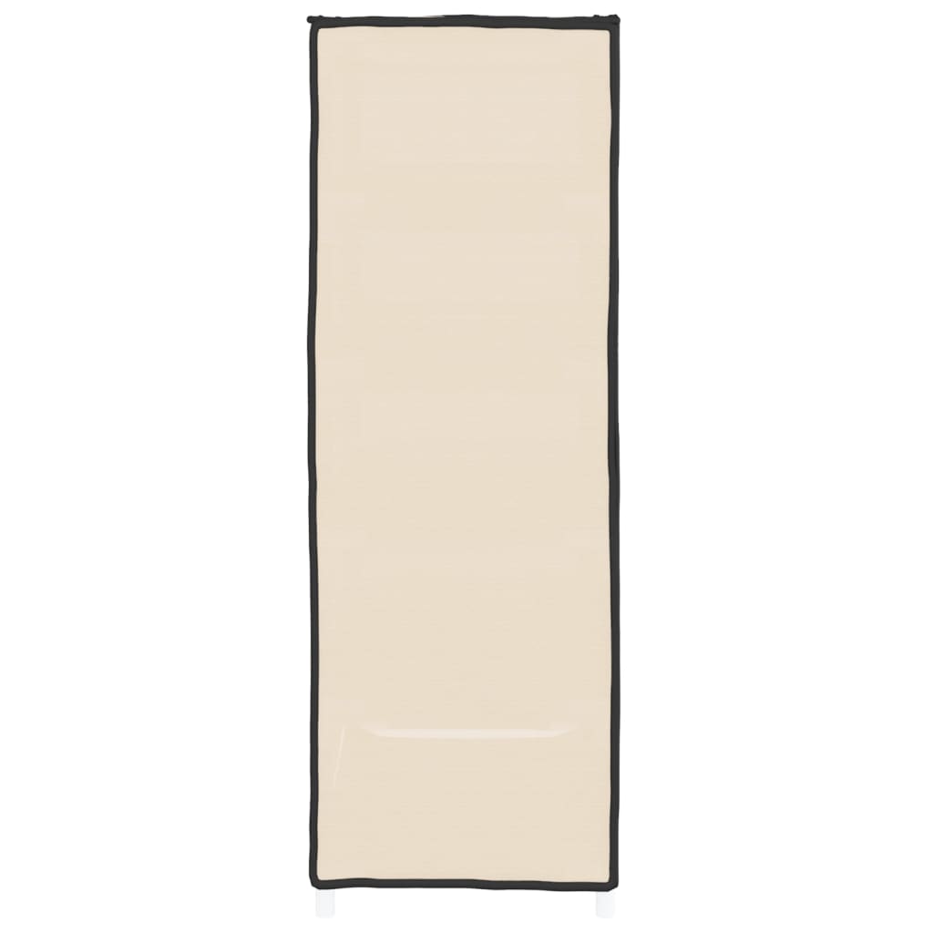 Schuhschrank Creme 60x28x90 cm Stoff