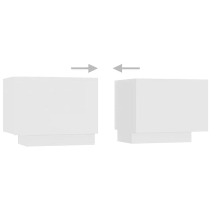 TV-Schrank mit LED-Leuchten Weiß 180x35x40 cm