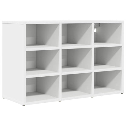 Schuhschrank mit Regal Weiß 77,5 x 30 x 51 cm Holzwerkstoff