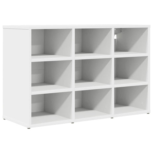Schuhschrank mit Regal Weiß 77,5 x 30 x 51 cm Holzwerkstoff