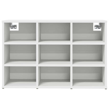 Schuhschrank mit Regal Weiß 77,5 x 30 x 51 cm Holzwerkstoff