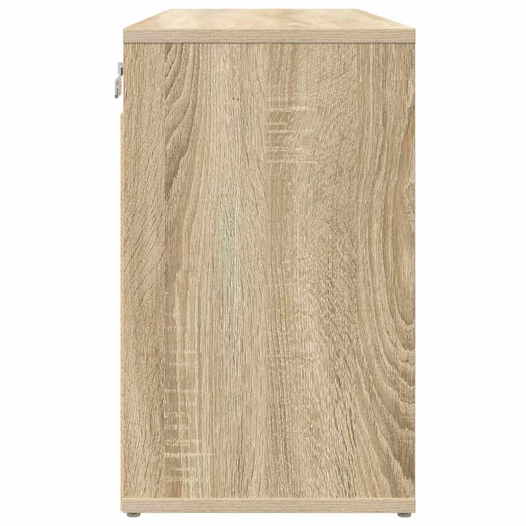 Schuhschrank Sonoma Eiche 77,5 x 30 x 51 cm Holzwerkstoff