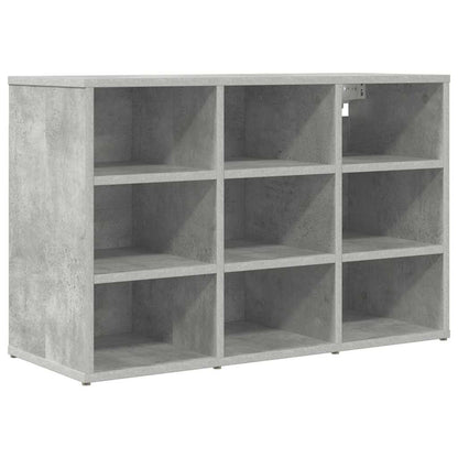 Schuhschrank Betongrau 77,5 x 30 x 51 cm Holzwerkstoff
