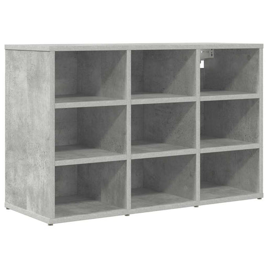 Schuhschrank Betongrau 77,5 x 30 x 51 cm Holzwerkstoff