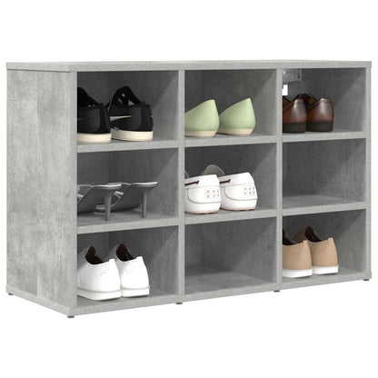 Schuhschrank Betongrau 77,5 x 30 x 51 cm Holzwerkstoff