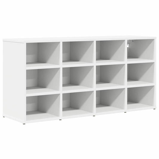 Schuhschrank mit Regal Weiß 103 x 30 x 51 cm Holzwerkstoff