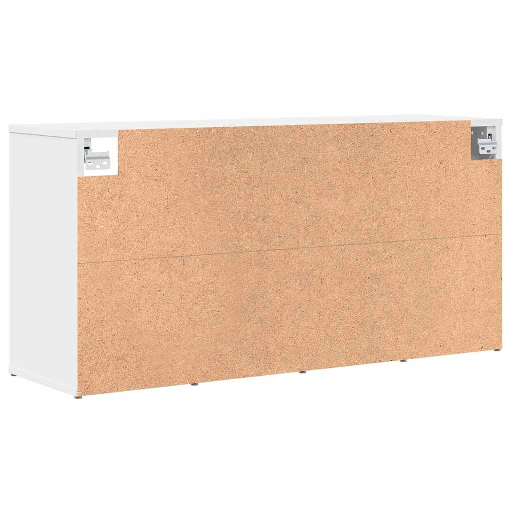 Schuhschrank mit Regal Weiß 103 x 30 x 51 cm Holzwerkstoff