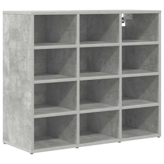 Schuhschrank Betongrau 77,5 x 30 x 67 cm Holzwerkstoff