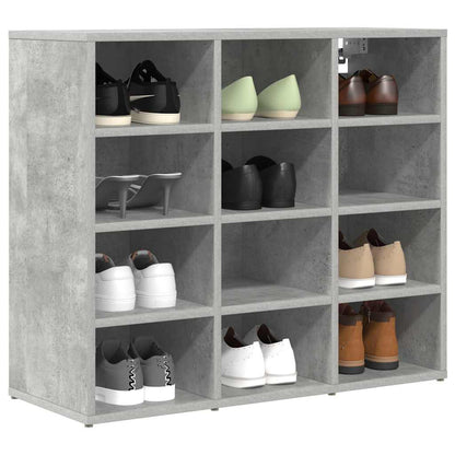 Schuhschrank Betongrau 77,5 x 30 x 67 cm Holzwerkstoff