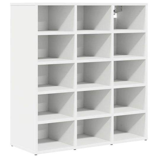 Schuhschrank mit Regal Weiß 77,5 x 30 x 83,5 cm Holzwerkstoff