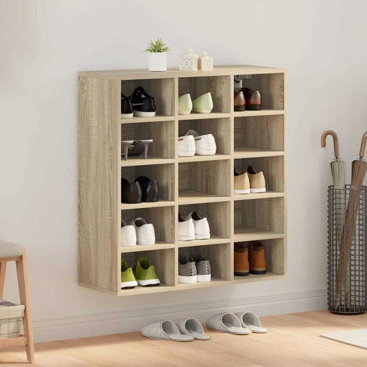 Schuhschrank Sonoma Eiche 77,5 x 30 x 83,5 cm Holzwerkstoff