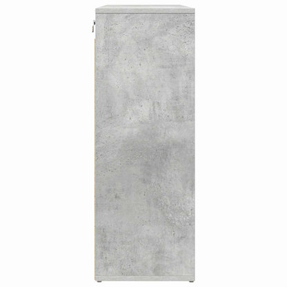 Schuhschrank Betongrau 77,5 x 30 x 83,5 cm Holzwerkstoff