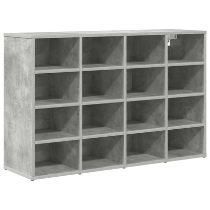 Schuhschrank mit Regal Betongrau 103 x 30 x 67 cm Holzwerkstoff