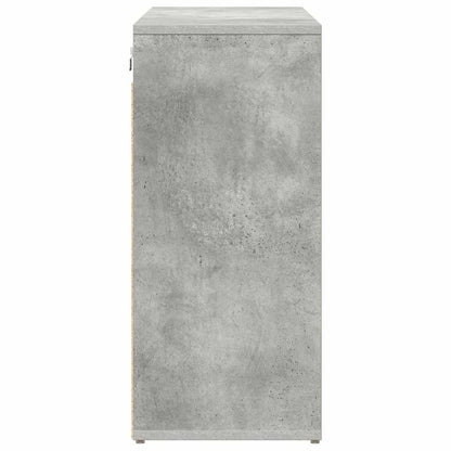 Schuhschrank mit Regal Betongrau 103 x 30 x 67 cm Holzwerkstoff
