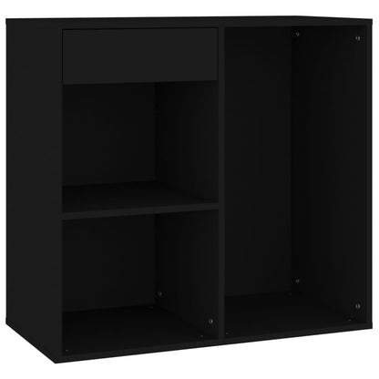 Kosmetikschrank Schwarz 80x40x75 cm Holzwerkstoff