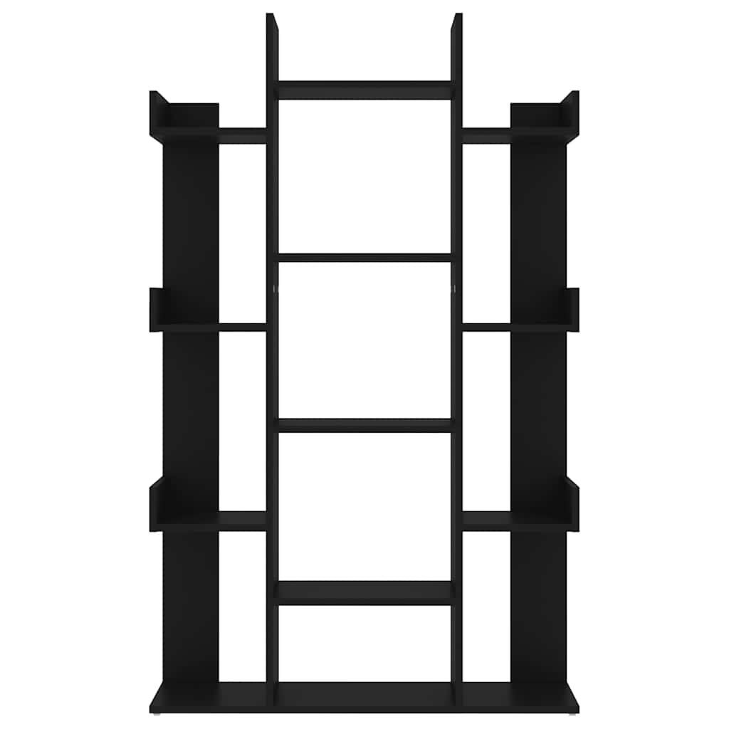 Bücherregal Schwarz 86x25,5x140 cm Holzwerkstoff