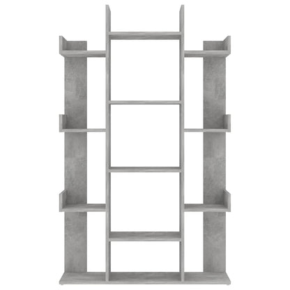 Bücherregal Betongrau 86x25,5x140 cm Holzwerkstoff