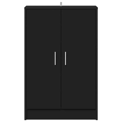 Schuhschrank Schwarz 60x35x92 cm Holzwerkstoff