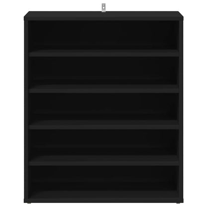 Schuhschrank Schwarz 60x35x70 cm Holzwerkstoff