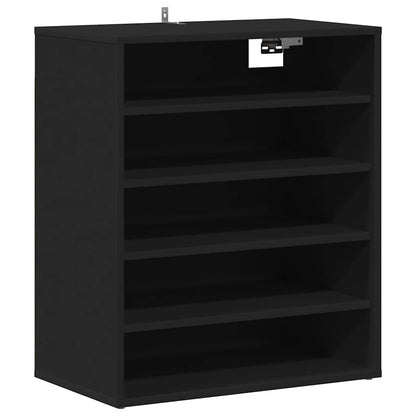 Schuhschrank Schwarz 60x35x70 cm Holzwerkstoff