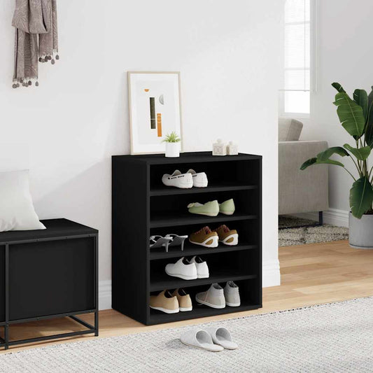 Schuhschrank Schwarz 60x35x70 cm Holzwerkstoff