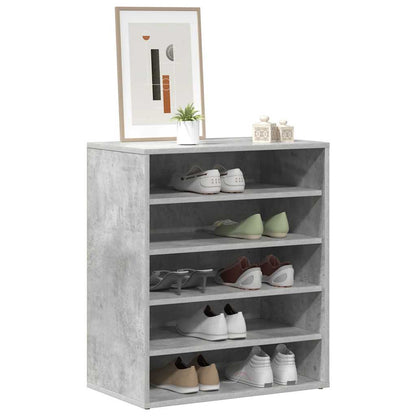 Schuhschrank Betongrau 60x35x70 cm Holzwerkstoff