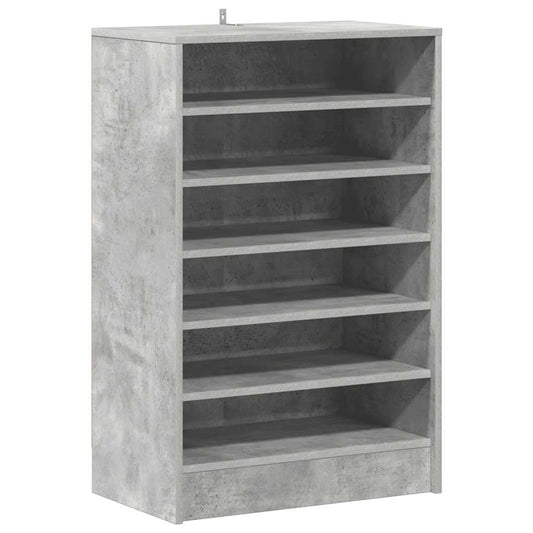 Schuhschrank Betongrau 60x35x92 cm Holzwerkstoff