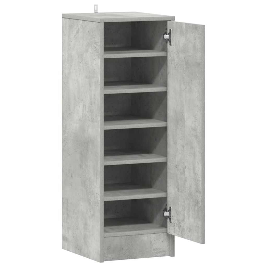 Schuhschrank Betongrau 32x35x92 cm Holzwerkstoff