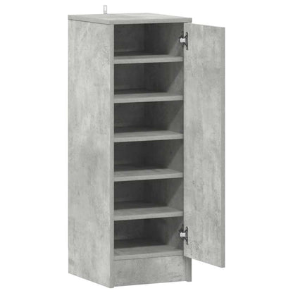 Schuhschrank Betongrau 32x35x92 cm Holzwerkstoff