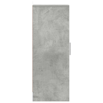 Schuhschrank Betongrau 32x35x92 cm Holzwerkstoff