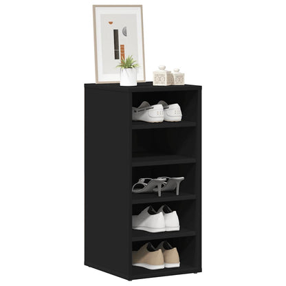 Schuhschrank Schwarz 31,5x35x70 cm Holzwerkstoff