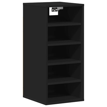 Schuhschrank Schwarz 31,5x35x70 cm Holzwerkstoff