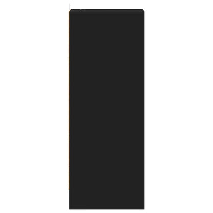 Schuhschrank Schwarz 31,5x35x90 cm Holzwerkstoff