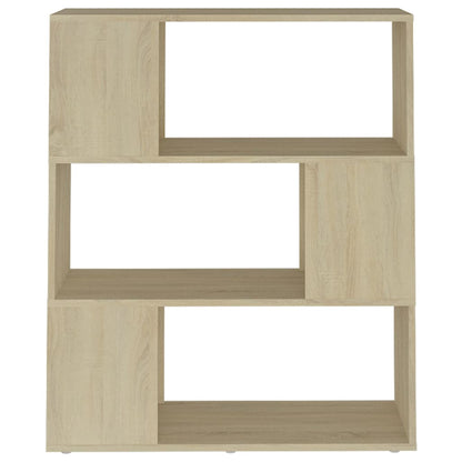Bücherregal Raumteiler Sonoma-Eiche 80x24x94 cm Holzwerkstoff
